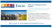 Neighbourhood Matters - local policing messaging system